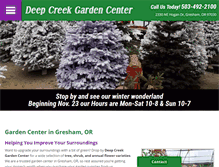 Tablet Screenshot of deepcreekgardencenter.com